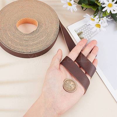 PU Leather Ribbon SRIB-WH0012-03B-02-1