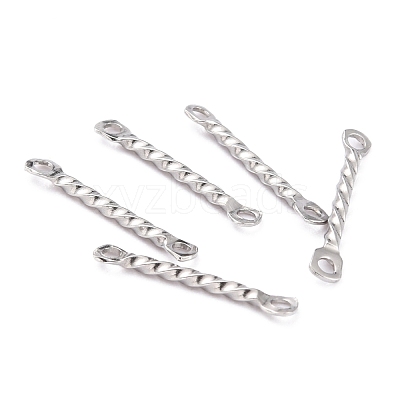 Tarnish Resistant 201 Stainless Steel Links Connectors STAS-B011-02B-P-1