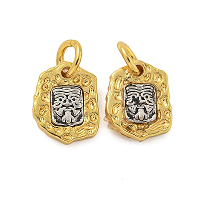 Long-Lasting Plated Brass Pendants KK-K387-01B-G-1