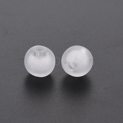 Frosted Acrylic Beads X-FACR-Q006-16mm-01-1