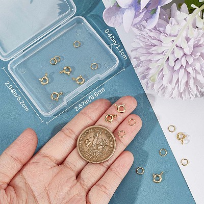 10Pcs 925 Sterling Silver Spring Ring Clasps STER-CN0001-22G-1