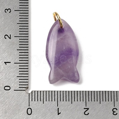 Natural Amethyst Pendants X-G-A297-01G-11-1