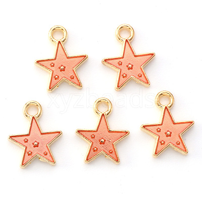 Alloy Enamel Charms X-ENAM-S121-028D-1