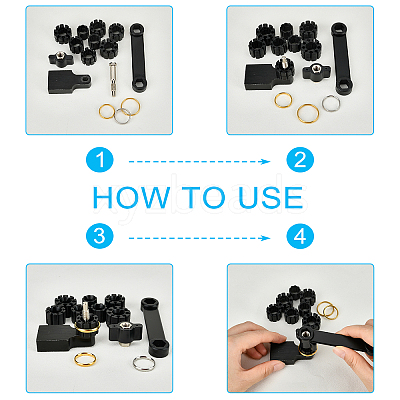 Plastic Standard Ring Sizer Measuring Kit TOOL-WH0140-04-1