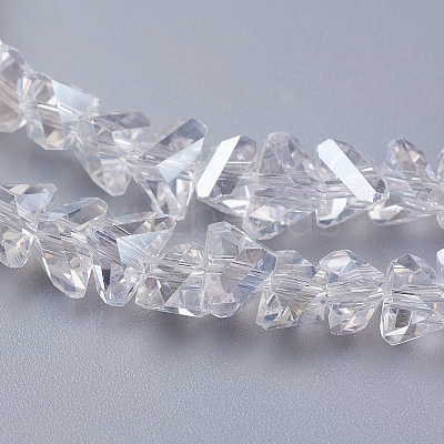 Electroplate Glass Beads Strands X-EGLA-J146-6mm-AB01-1