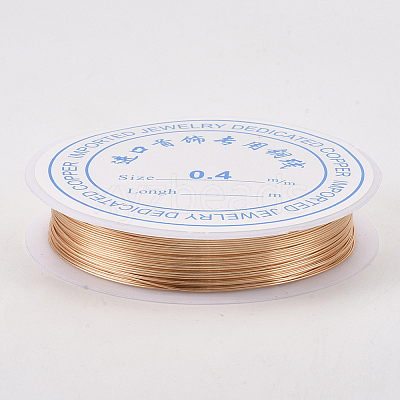 Round Copper Jewelry Wire X-CWIR-Q006-0.2mm-KC-1