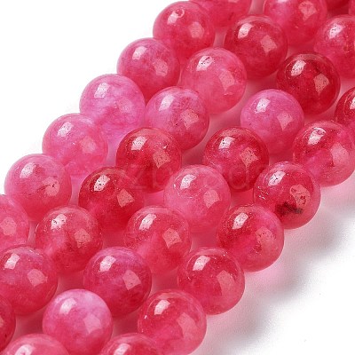 Dyed Natural Malaysia Jade Beads Strands G-G021-02B-08-1