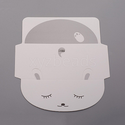 Animal Cartoon Paper Greeting Cards DIY-WH0161-09F-1