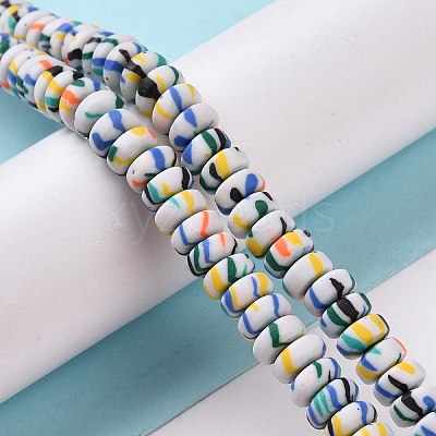 Handmade Polyester Clay Beads Strand CLAY-P001-02C-1