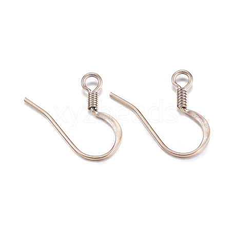 Ion Plating(IP) 304 Stainless Steel French Earring Hooks X-STAS-G127-12RG-1