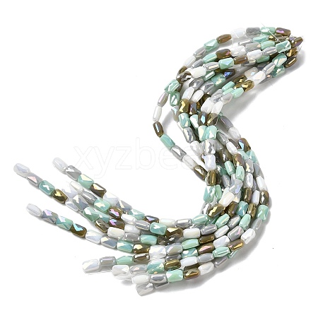 Electroplate Glass Beads Strands EGLA-P065-02A-08-1