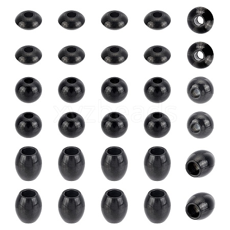 Unicraftale 30Pcs 3 Style 304 Stainless Steel Spacer Beads STAS-UN0030-35-1