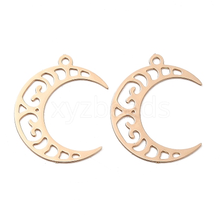 Rack Plating Brass Filigree Pendants KK-Q792-01LG-1