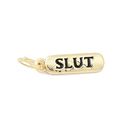 Brass Enamel Charms KK-P338-01G-A01-1