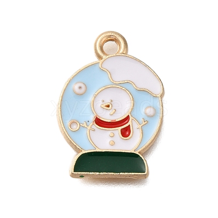 Christmas Theme Alloy Enamel Pendants FIND-M039-02H-1