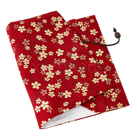 Sakura Pattern Cloth Book Covers AJEW-WH0413-51B-1