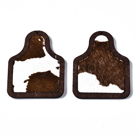 Eco-Friendly Cowhide Leather Big Pendants FIND-N049A-09A-09-1