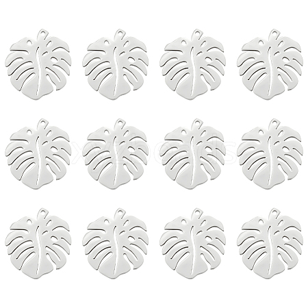 Unicraftale 12Pcs 201 Stainless Steel Pendants STAS-UN0054-39-1