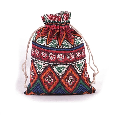 Bohemia Cotton & Linen Drawstring Bags PW-WG36F1F-01-1