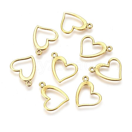 Unique Valentines Day Gift Ideas for Girlfriend Tibetan Style Alloy Pendants TIBEP-22390-AG-FF-1