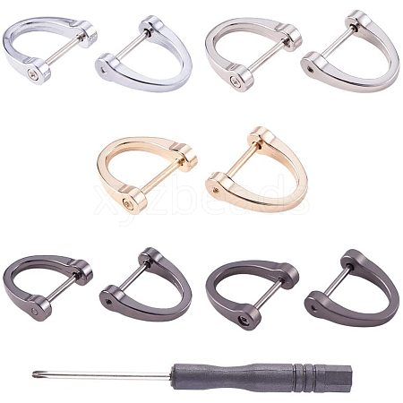 Alloy D-Ring Shackles Clasps PALLOY-PH0005-82-1