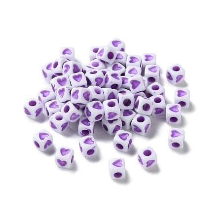 Opaque Acrylic Beads OACR-D301-06H-1