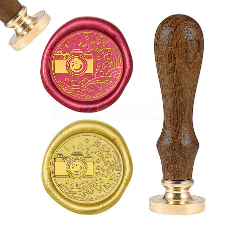 DIY Wood Wax Seal Stamp AJEW-WH0131-280-1