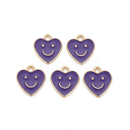 Alloy Enamel Charms ENAM-T016-12H-RS-1