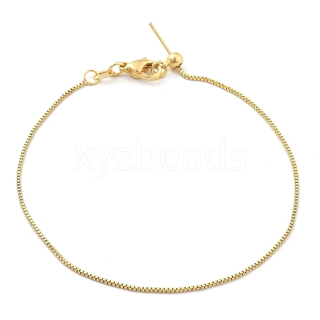 Titanium Steel Box Chain Bracelets for Men Women BJEW-G736-10G-1