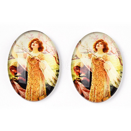 Glass Cabochons GGLA-T004-01T-1