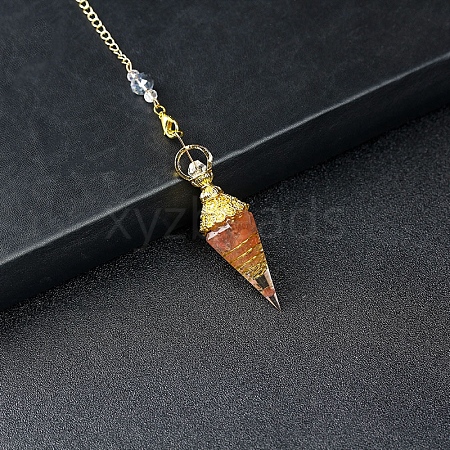 Resin Cone Dowsing Pendulums PW-WGC05D6-19-1