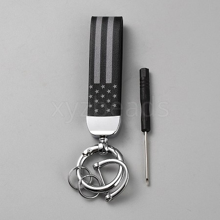 Imitation Leather Keychain Holder DIY-WH20013-23B-1