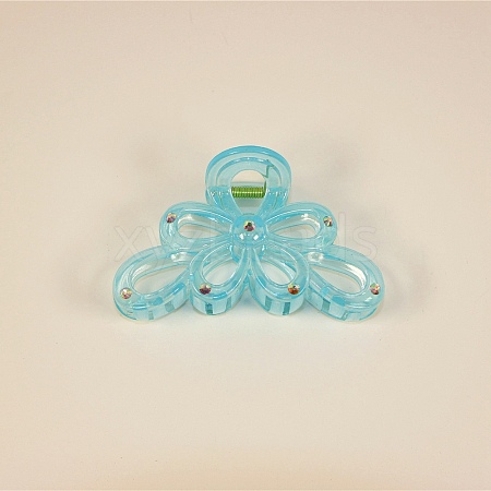 Acrylic with Rhinestone Claw Hair Clips PW-WG9BADC-02-1