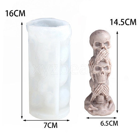 Food Grade DIY Silicone Statue Candle Molds PW-WG44212-01-1