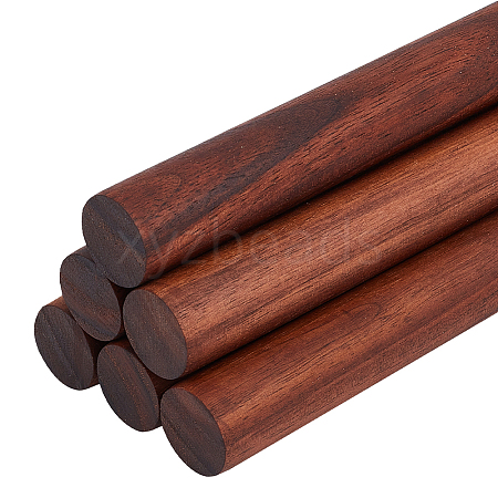 Olycraft 6Pcs Walnut Wood Craft Sticks WOOD-OC0003-76-1