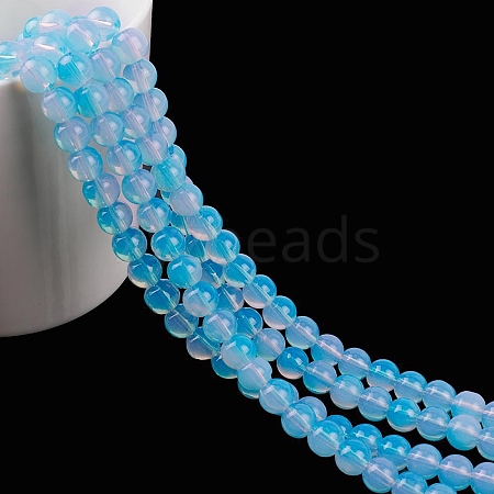 Imitation Jade Plastic Beads KY-WH0035-10D-1
