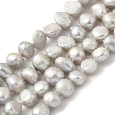 Dyed Natural Cultured Freshwater Pearl Beads Strands PEAR-A006-09D-1