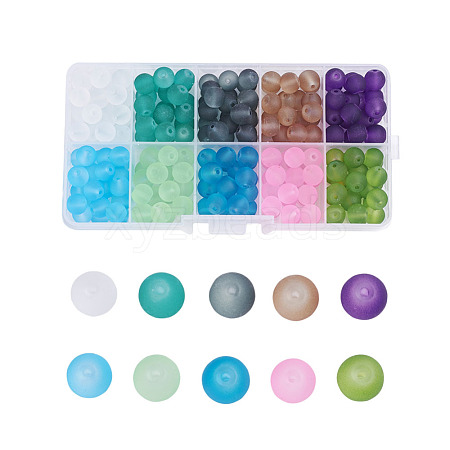 Transparent Glass Beads FGLA-X0001-03-10mm-1