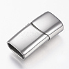 Tarnish Resistant 304 Stainless Steel Magnetic Clasps with Glue-in Ends X-STAS-G157-14P-14x8mm-1