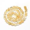 Natural Citrine Beads Strands G-R445-8x10-16-2