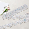 10 Yards Sparkle Polyamide Wavy Flower Lace Trim OCOR-WH20022-023B-7