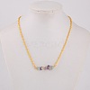 Natural Gemstone Pendant Necklaces X-NJEW-JN00915-4