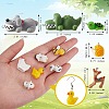 30Pcs 15 Style Opaque Resin Pendants RESI-SZ0001-62-2