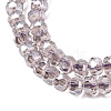 Electroplate Glass Beads Strands GLAA-Q105-03M-3