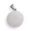 Non-Tarnish 304 Stainless Steel Pendants STAS-I143-08P-06-2