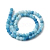 Natural & Dyed Crackle Agate Bead Strands G-T056-6mm-07-4