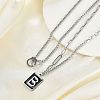 304 Stainless Steel Enamel Chain Necklaces NJEW-M078-07P-1