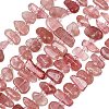 Natural Strawberry Quartz Beads Strands GG-CBA3A44-A02-01-2