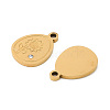304 Stainless Steel Pendants STAS-D215-05G-2