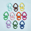 20Pcs 10 Colors Spray Printed Alloy Swivel Clasps FIND-SC0017-41-5